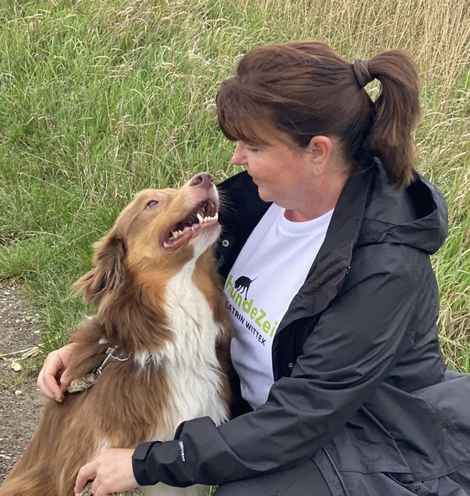 Karin Wittek mit Hund